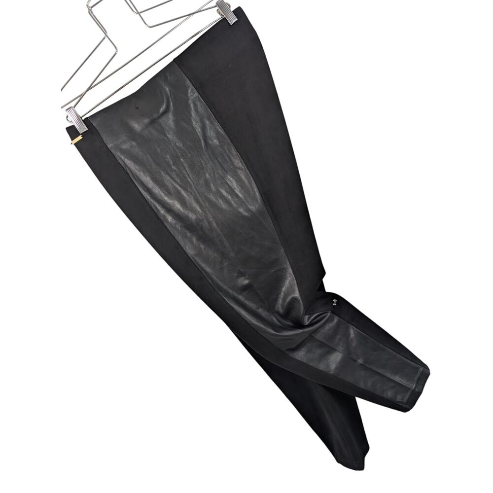 MARC NEW YORK! LUXE BLACK FAUX LEATHER & STRETCH, SKINNY STYLE PANTS! SIZE 2X